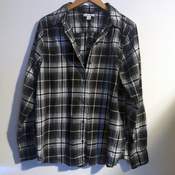 Classic-Fit Long-Sleeve Lightweight Plaid Flannel Size XL - Picture 2 of 8